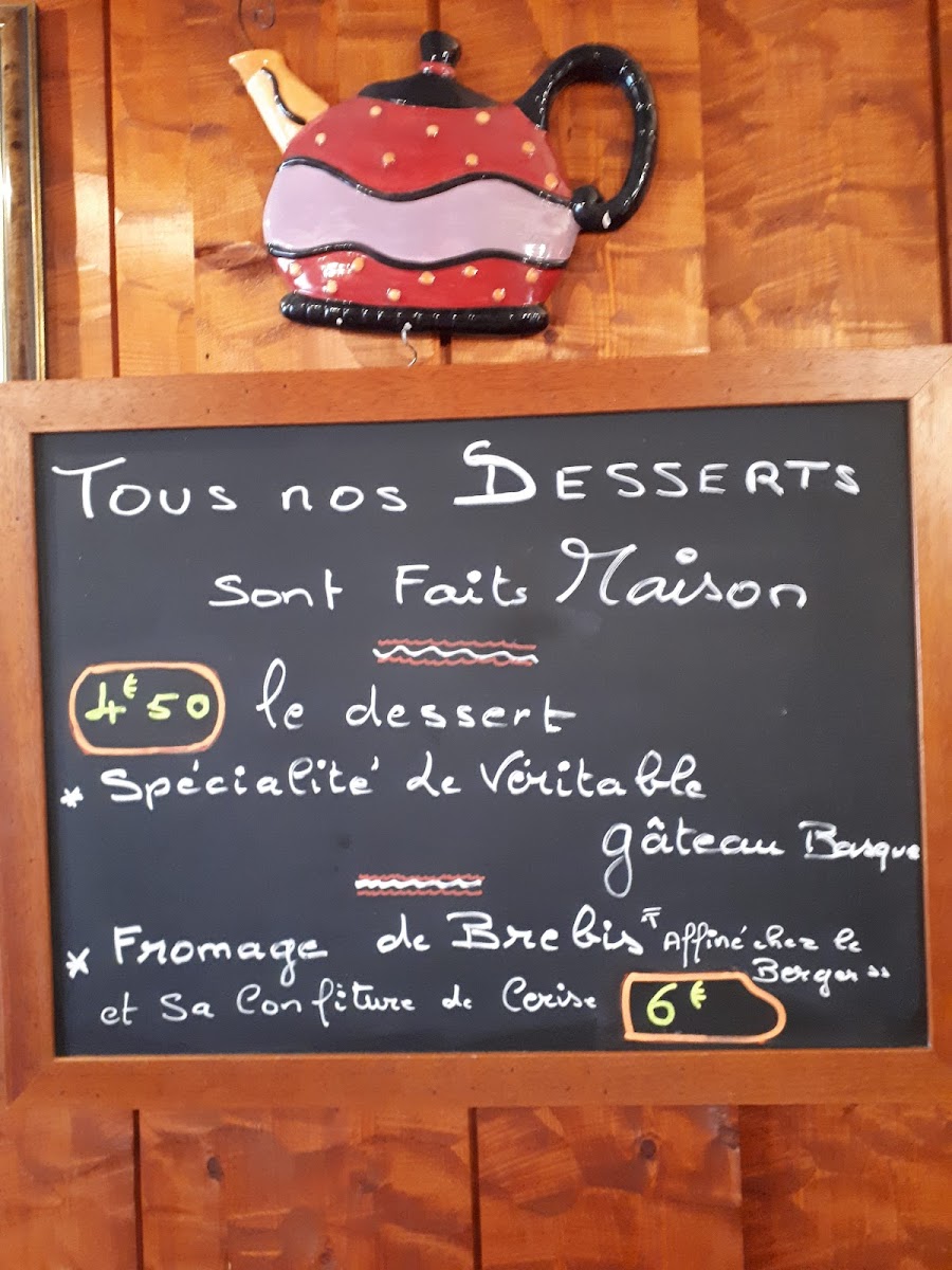 Menu L'auberge Basque-2