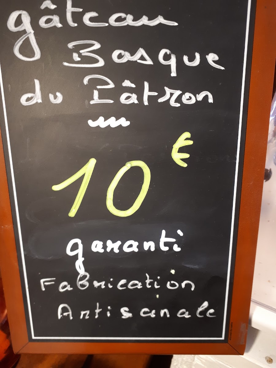 Menu L'auberge Basque-5